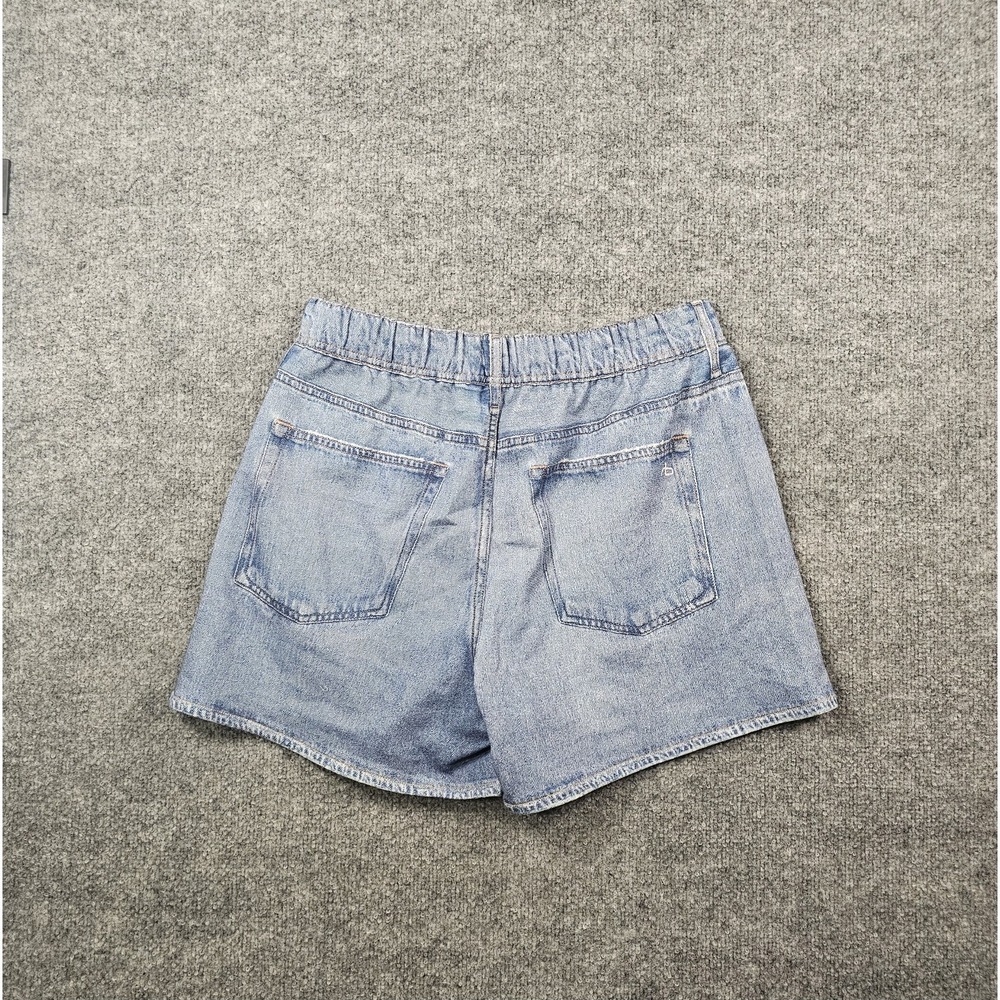 Rag & Bone Miramar Denim Print Walking Shorts Blue Women's Size Medium NWT - Picture 2 of 5